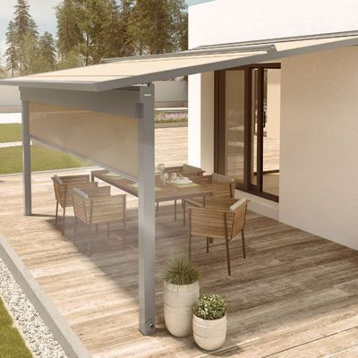 markise 4 5 m breit Outdoor-Markise, x 5,5 m, wind- und staubdicht, Pergola-Markisen für Party, Strand, Parkplätze, Garten und Terrasse, Weiß, mit Montageset im Lieferumfang enthalten Pergola er fremtidens markise Outdoor and Survival Filling:400g